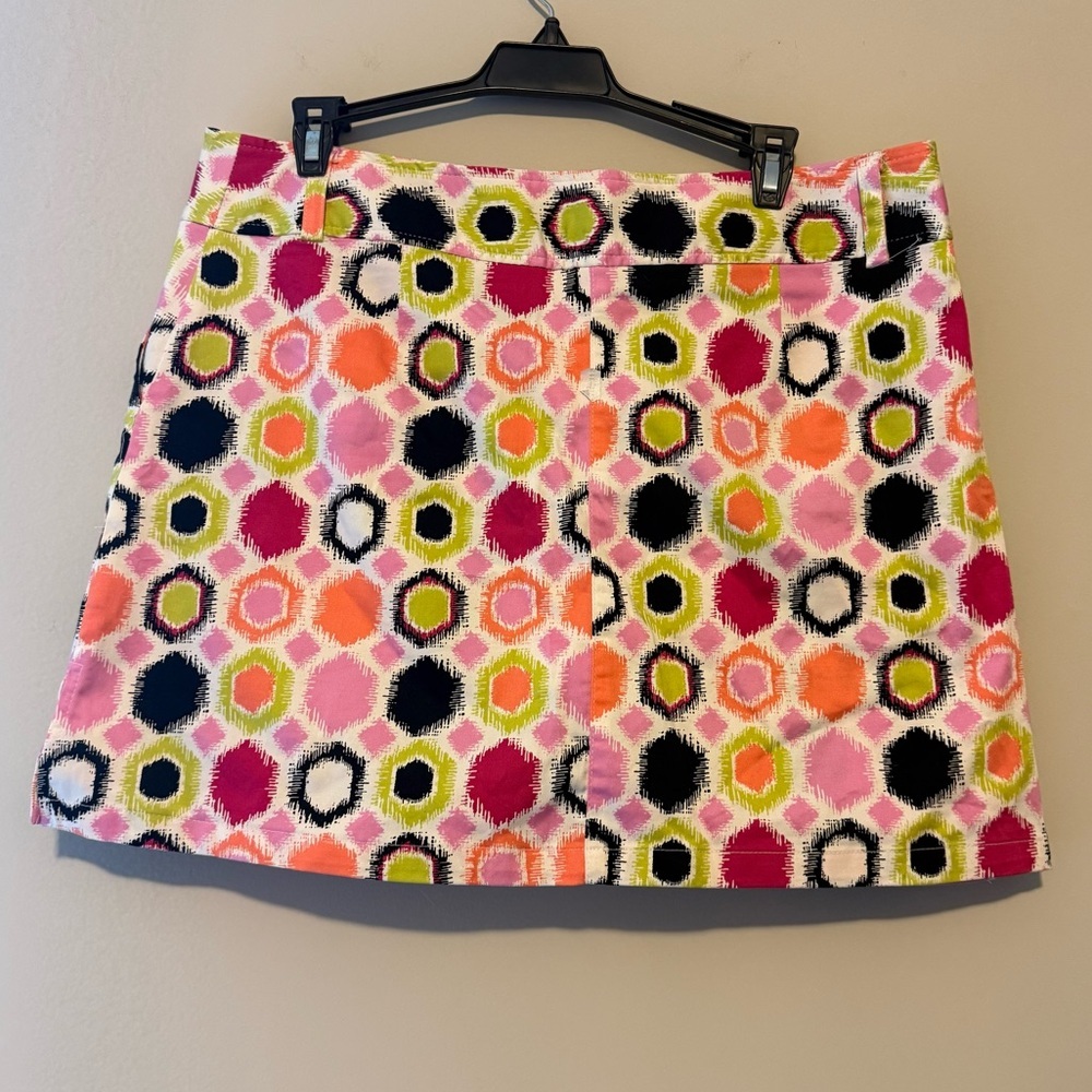 Bamboo Traders Geometric Print Mini Skort - Size 12
